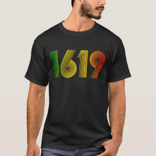 T-shirt 1619 Mois Vintage de l'histoire des Noirs Nos ancê