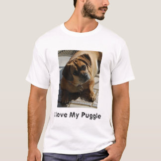T-shirt 167, j'aime mon Puggle