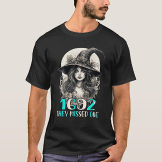 T-shirt 1692 Ils Ont Manqué Une Drôle Sorcière Halloween S