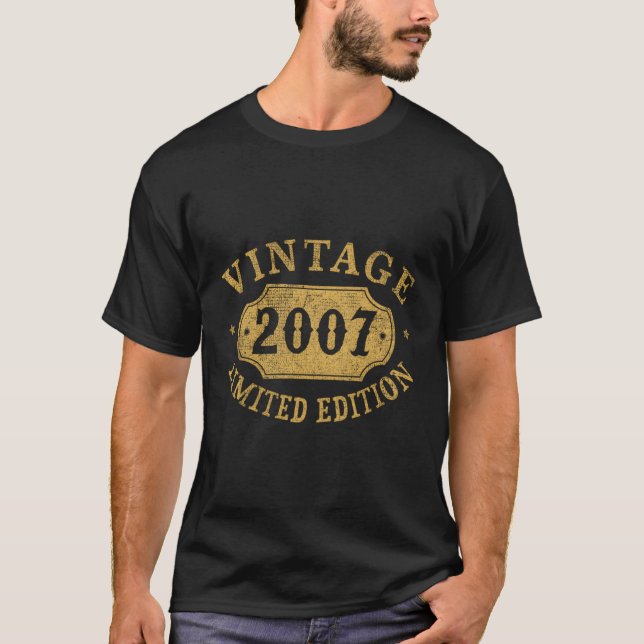 T-shirt 16 16E Anniversaire Meilleur 2007 (Devant)
