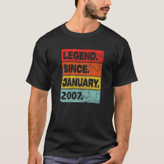 T-shirt 16 Ancienne légende depuis janvier 2007 16 Ans