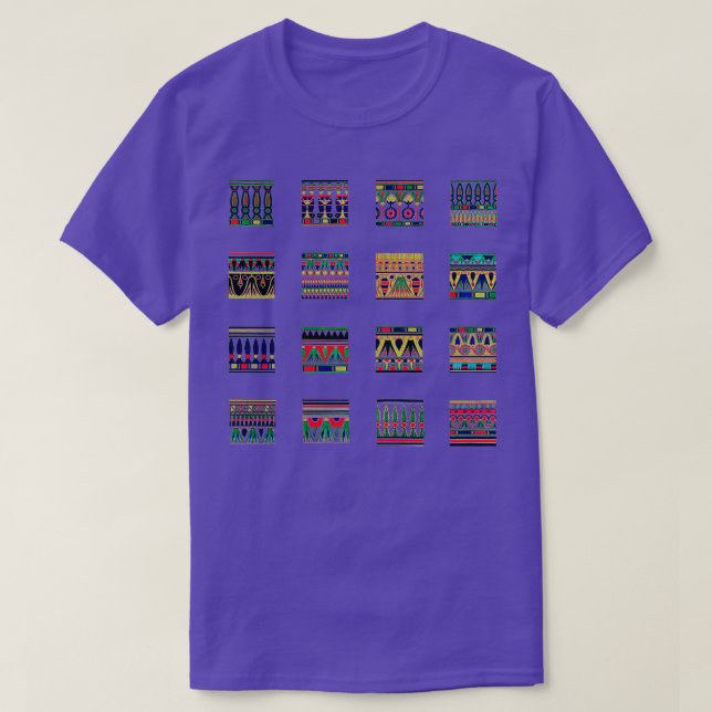 T-shirt 16 Ancient Egyptian Art Designs (Design devant)