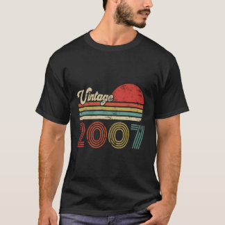 T-shirt 16 Anniversaire Vintage 2007 16E Anniversaire