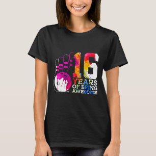 T-shirt 16 ans d'être merveilleux Bowling 16e anniversaire