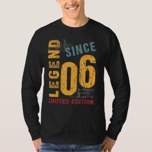 T-shirt 16 Ans Vintage 2006 16e Anniversaire Décoration
