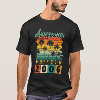 T-shirt 16 ans Vintage stupéfiant depuis 2006 16e annivers