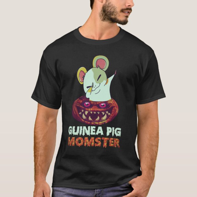 T-shirt 16 Halloween de la mère de cochons d'Inde monstre (Devant)