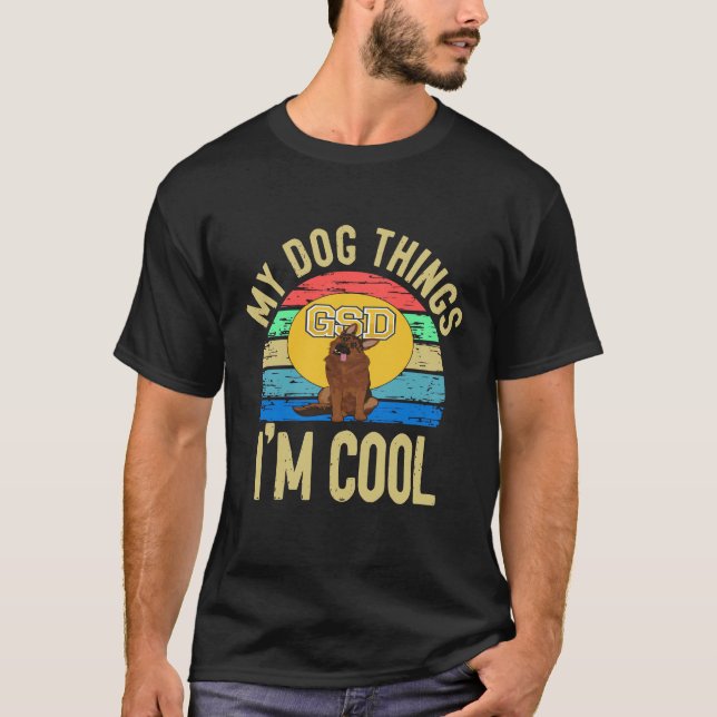 T-shirt 16 Mon chien Ce que je suis Cool (Devant)