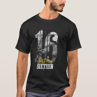 T-shirt 16 Seize -16 Ans Tee 2004 Vintage 16E Birt