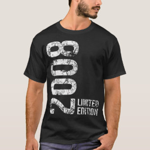 T-shirt 16E Anniversaire 16 Ans Jeune Fille Garçon 2008