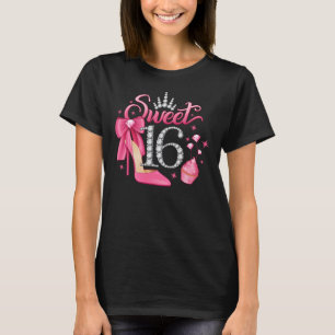 T-shirt 16e anniversaire. 16 filles douces