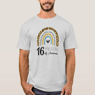T-shirt 16e anniversaire, 16e, heureux 16e anniversaire