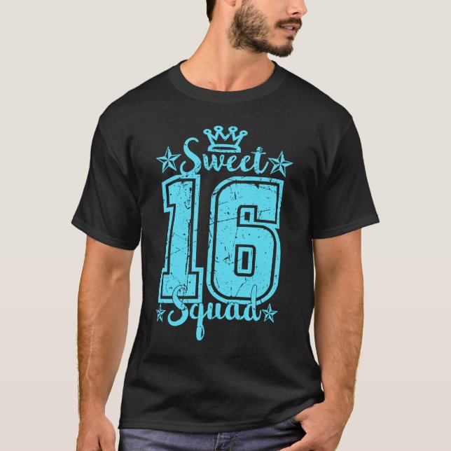 T-shirt 16e anniversaire Ado Squan 16 ans Sweet Sixtee (Devant)