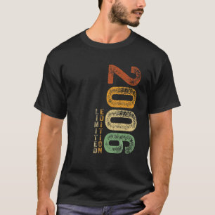 T-shirt 16E Anniversaire Cadeaux 16 Ans Retro Limited Modi