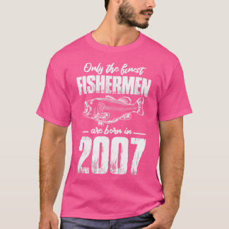 T-shirt 16E Anniversaire Pêche Meilleur Pêcheur Né En 2000