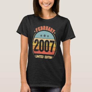 T-shirt 16e anniversaire stupéfiant depuis février 2007 Ré