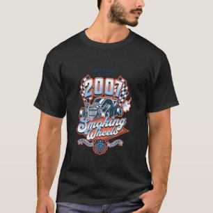 T-shirt 16e anniversaire Vintage Classic Car 2007 Hommes F