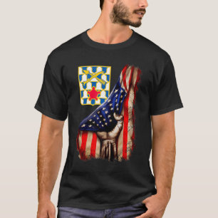 T-shirt 16e régiment d'infanterie - American Flag Premium