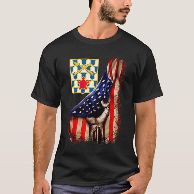 T-shirt 16e régiment d'infanterie - American Flag Premium  (Devant)