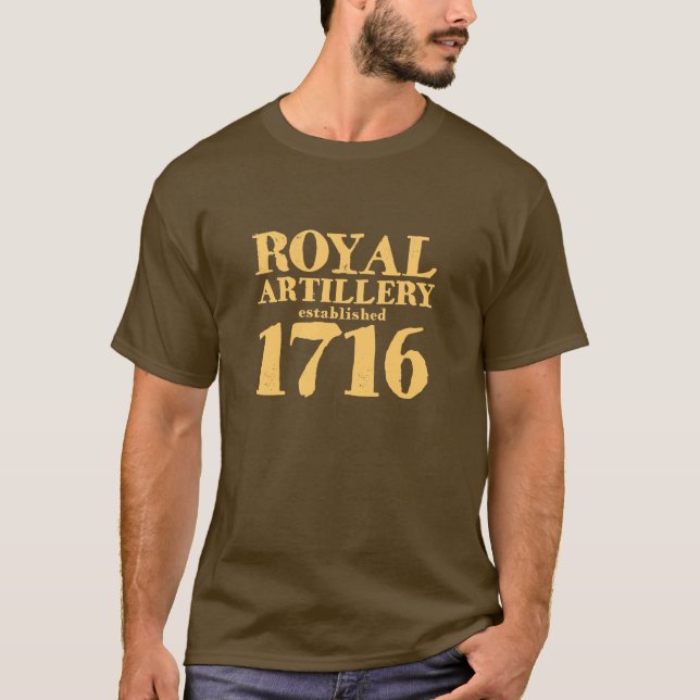 T-shirt 1716 royal d'artillerie (Devant)