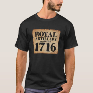 T-shirt 1716 royal de parchemin d'artillerie
