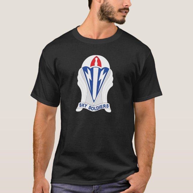 T-shirt 173e brigade aéroportée "Soldats du ciel" (Devant)