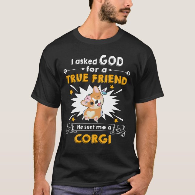 T-shirt 175 Il M'A Envoyé Un Corgi (Devant)