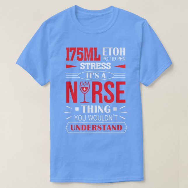 T-shirt 175ML Etoh Po Tid Prn Stress C'est une tâche infir (Design devant)