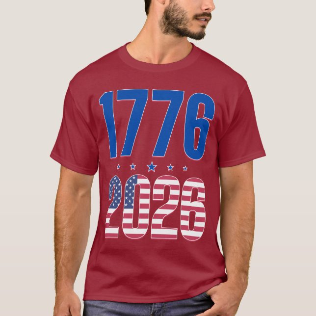 T-shirt 1776 2026 250 ans de liberté  (Devant)
