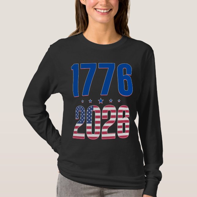 T-shirt 1776 2026 250 ans de liberté  (Devant)