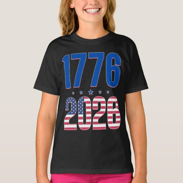 T-shirt 1776 2026 250 ans de liberté  (Devant)