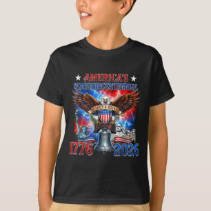 T-shirt 1776-2026 États-Unis 250e anniversaire 4 juillet