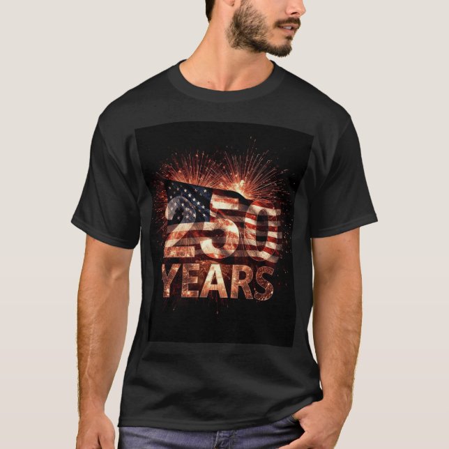 T-shirt « 1776-2026 Feu d'artifice de la Gloire » (Devant)