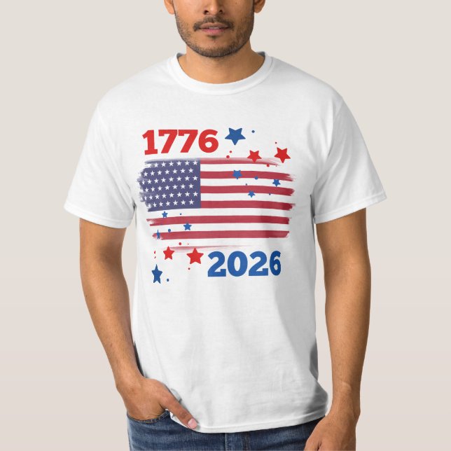 T-shirt 1776 à 2026 (Devant)