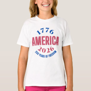 T-shirt 1776 AMÉRIQUE 2026 250 ans de liberté 
