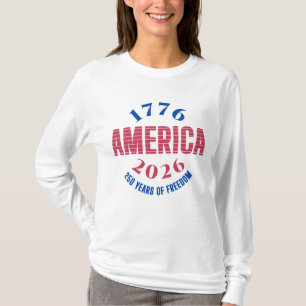 T-shirt 1776 AMÉRIQUE 2026 250 ans de liberté 
