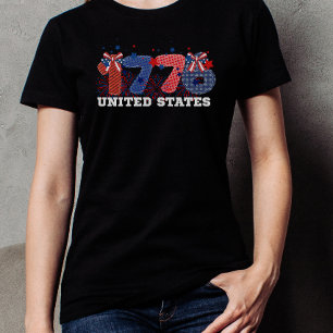 T-shirt 1776 Amérique Patriotique 4 juillet