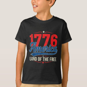 T-shirt 1776 Amérique Terre De La Liberté Vintage Patrioti