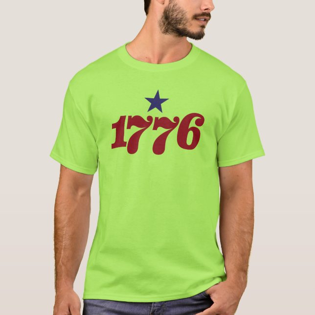 T-shirt 1776 (avec une étoile) (Devant)