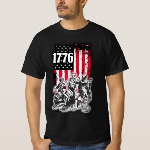 T-shirt 1776 Drapeau avec image de Spirit of 76 Musiciens 