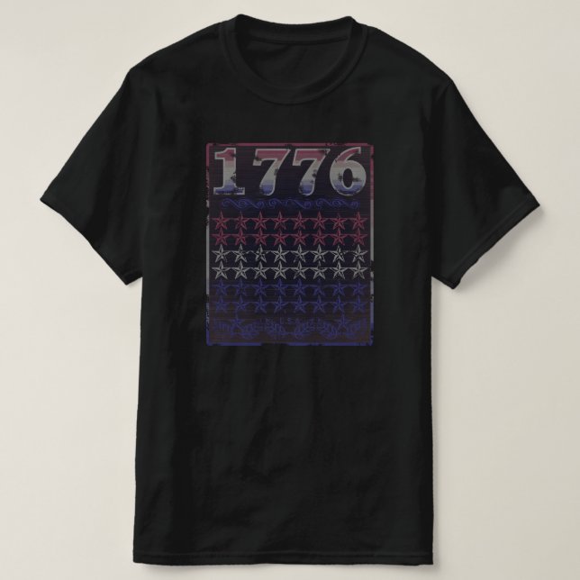 T-Shirt 1776 Étoiles (Design devant)
