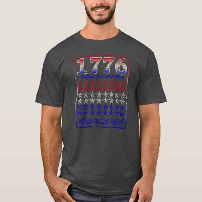 T-shirt 1776 Étoiles (Devant)