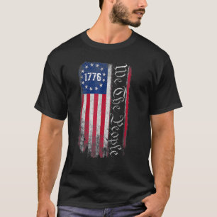 T-shirt 1776 Nous Le Peuple Betsy Ross 4 juillet Américain