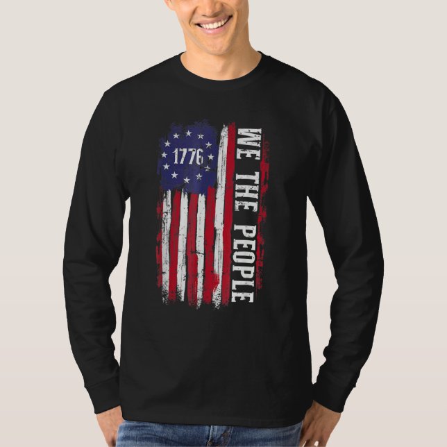 T-shirt 1776 Nous Le Peuple Constitution Patriotique Améri (Devant)