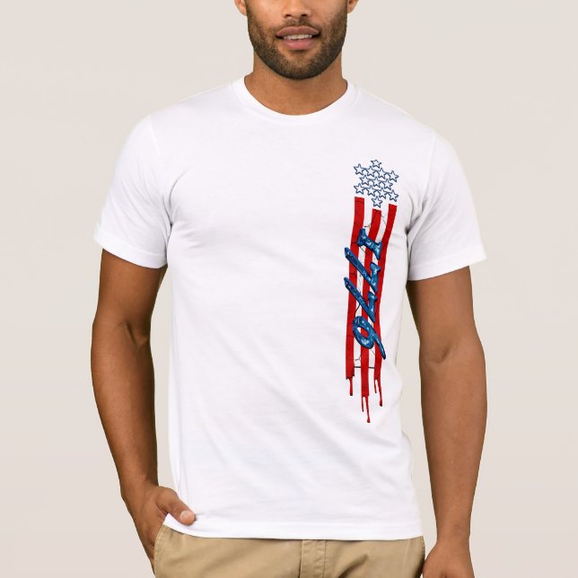 T-shirt 1776 Patriotique (Devant)
