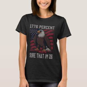 T-shirt 1776 pour cent sûr que le drapeau im 26 usa juille