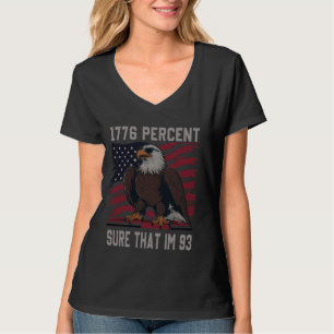 T-shirt 1776 pour cent sûr que le drapeau im 93 usa juille