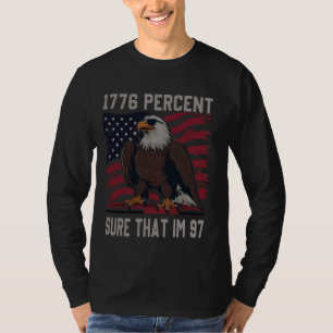 T-shirt 1776 pour cent sûr que le drapeau im 97 usa juille
