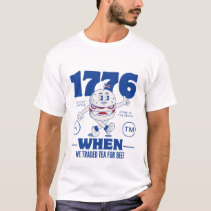 T-shirt 1776 : Quand nous avons échangé du thé pour du boe