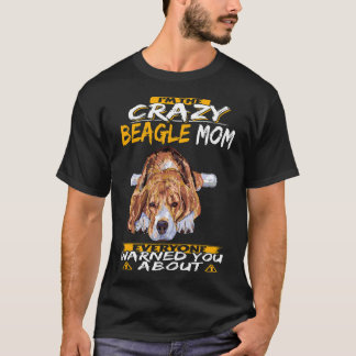 T-shirt 177 Je suis la mère Beagle folle